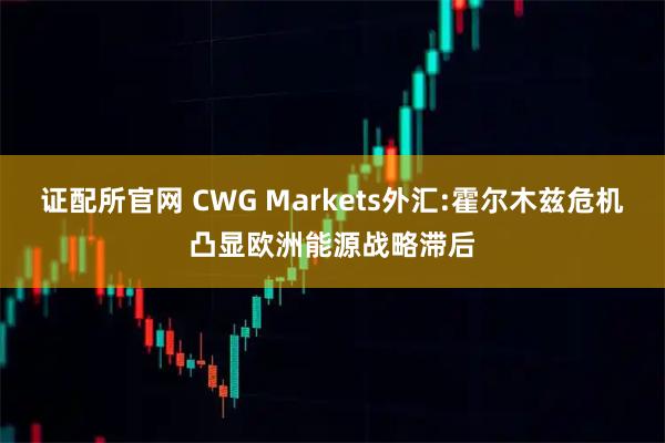 证配所官网 CWG Markets外汇:霍尔木兹危机凸显欧洲能源战略滞后